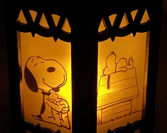 Snoopy Inspired Battery-Operated Plastic mini Lantern