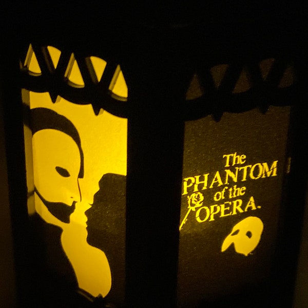 The Phantom of the Opera Inspired Battery-Operated Plastic Mini Lantern