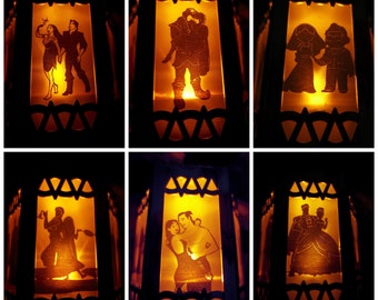 Disney couples inspired Battery-Operated Plastic Mini Lanterns v3.