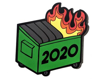 2020 Dumpster Fire Vinyl Weather-Proof Sticker