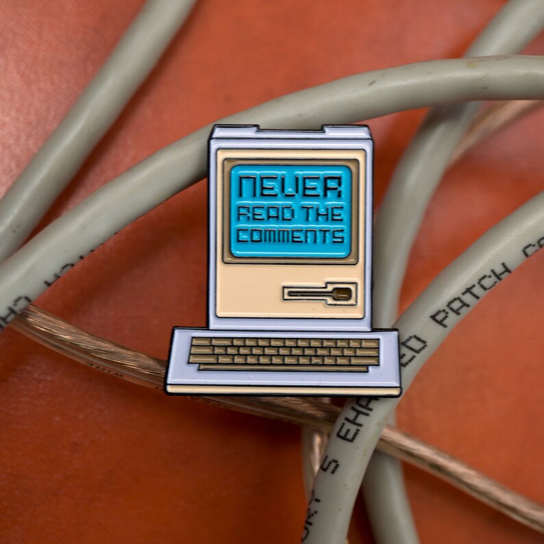 Never Read The Comments Enamel Pin image 2