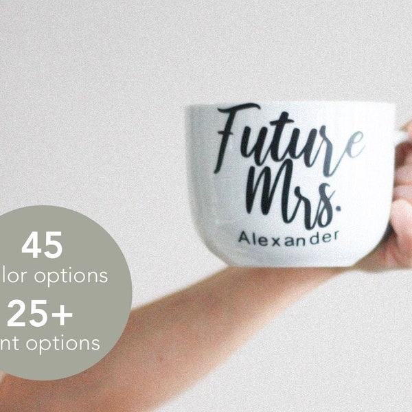 Custom Coffee Mug DECAL ONLY | Personalized  Gifts For Any Occasion |
