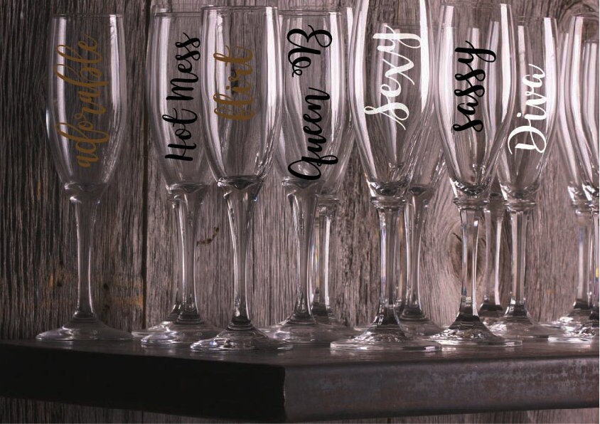 Custom Decals/Glass Cling/Reusable Party Decals/Generic Etsy