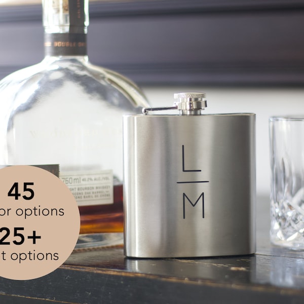 Groomsman Gift | Personalized Flask DECALS |Wedding Gifts |Custom Permanent Stickers | Bridal Party Gifts