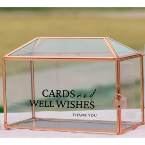 Sticker boîte à cartes de mariage personnalisé | Personnalisez votre boîte pour cartes de mariage | Stickers/autocollants en vinyle personnalisés Cartes de vœux et souhaits