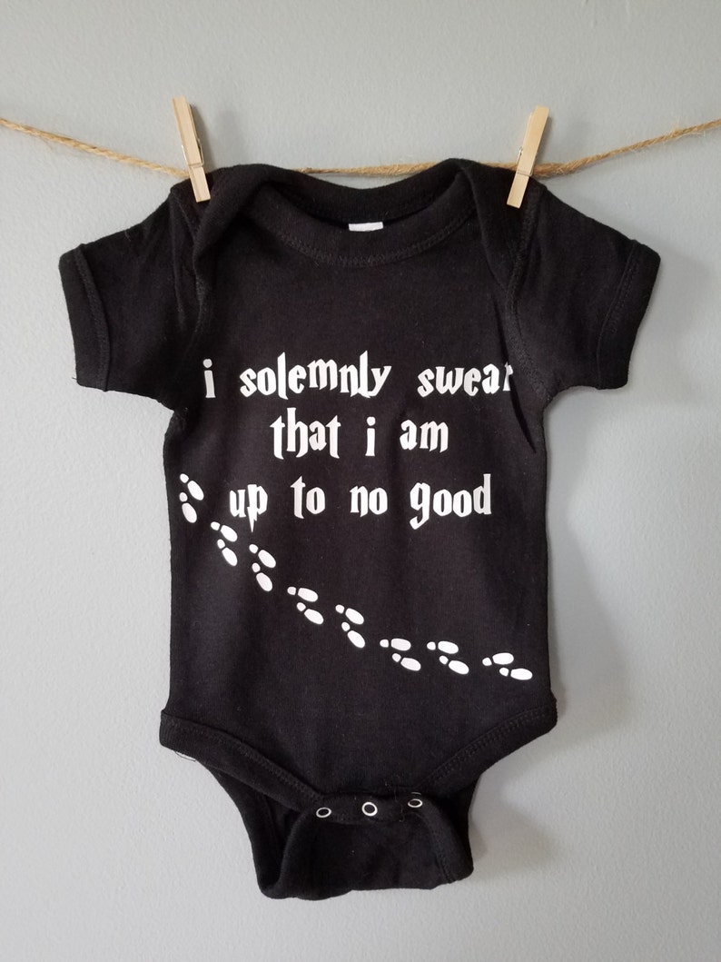 Harry Potter Solemnly Swear Baby Onesie Mischief Managed for Girl//Boy Unisex