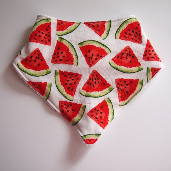 Watermelon Drool Bib Triangle Bib Bandanna Bib