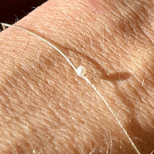 Minimal Wish Bracelet •Pearl, Opal or Rainbow Moonstone • Delicate Everyday Jewelry • Meaningful Gift, Manifestation, Intention Jewelry