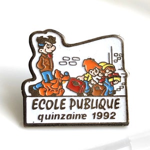 Vintage Boule en Bill "openbare school" pinnen, stripverhaal, televisieserie, stripverhaal, animatiefilm, jaren 90 pinnen