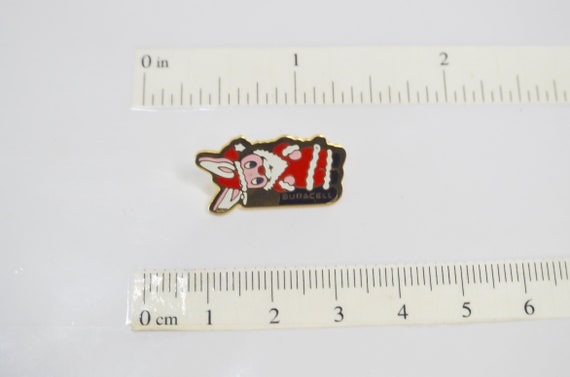 Vintage Duracell Santa Claus Bunny Pin, Christmas… - image 5