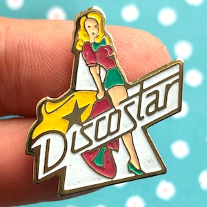 Pin Up Pins - Discostar - Comics - Comic strip - jaren '90 - Cartoon - Vintage pins jaren '80/'90 - Emaille pin - Grunge pins - funky