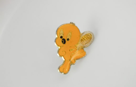 Vintage pins Tweety bird, racket bird, Titi and G… - image 2