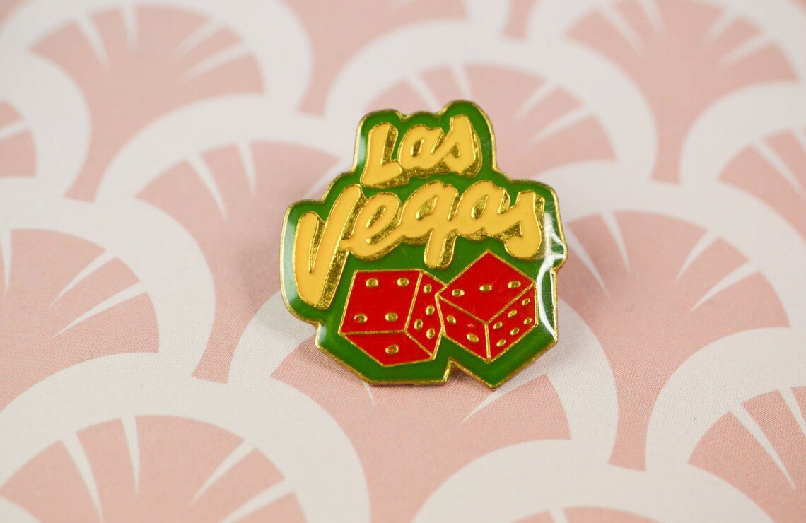 Vintage Las Vegas pins gambling dice Casino gambling Etsy