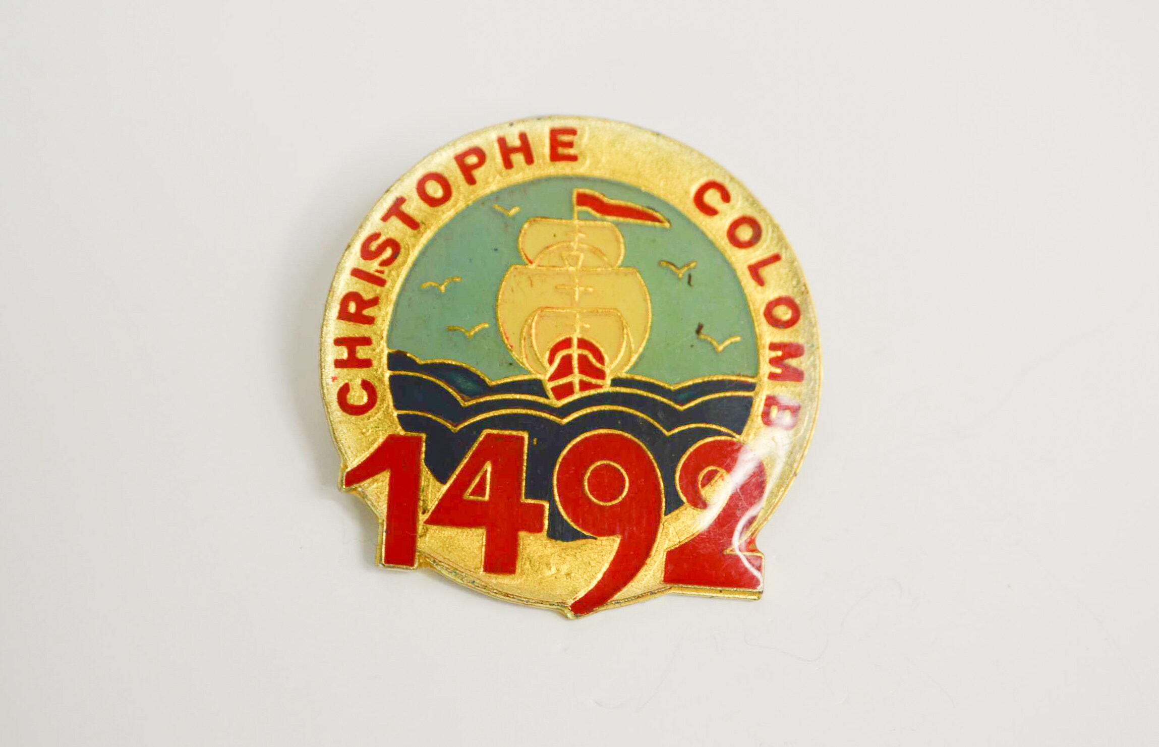 Vintage pins Christopher Columbus 1492 celebration discovery Etsy
