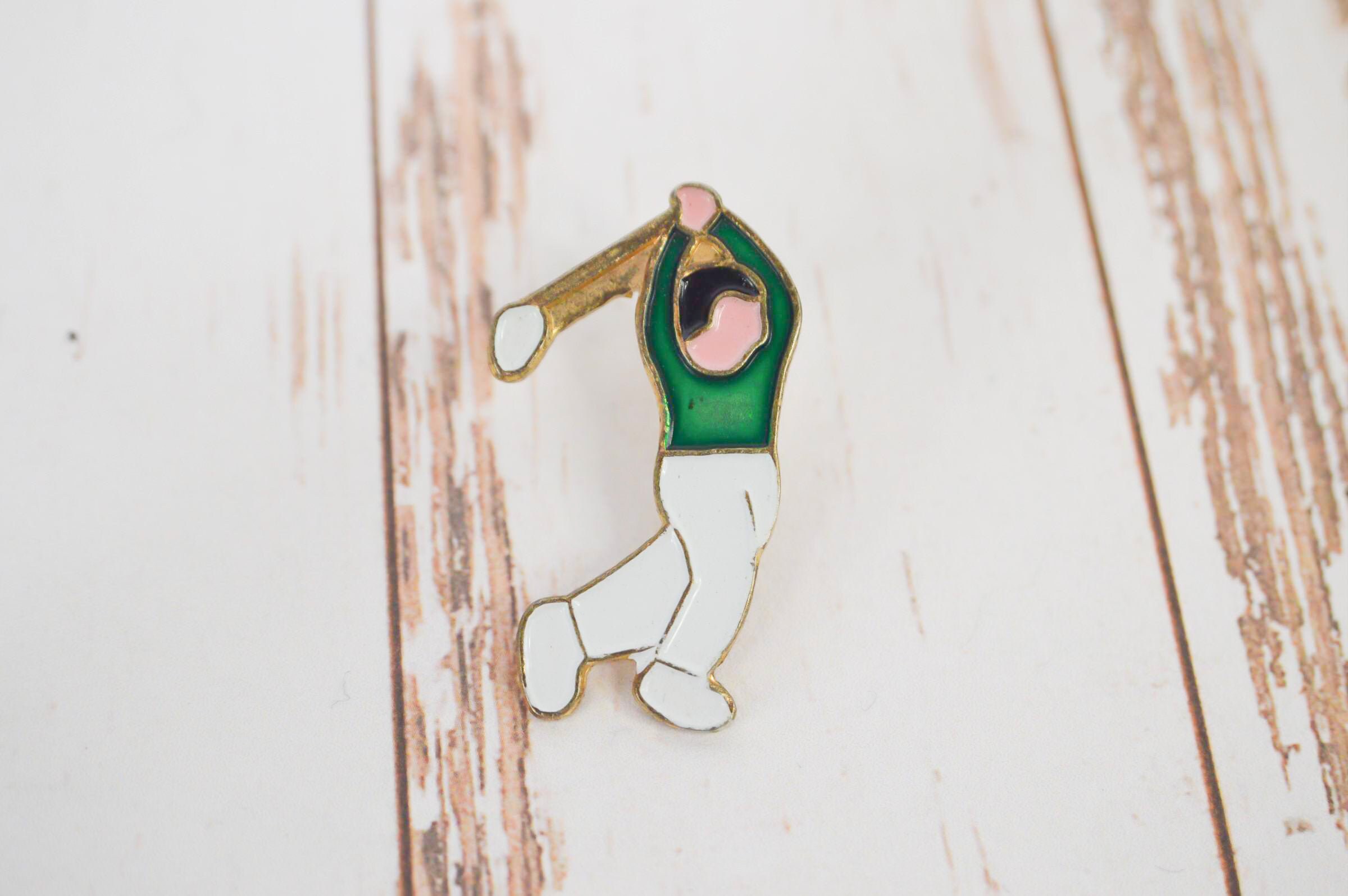 Golf player pins vintage jewelry pins outdoor sport pins Etsy