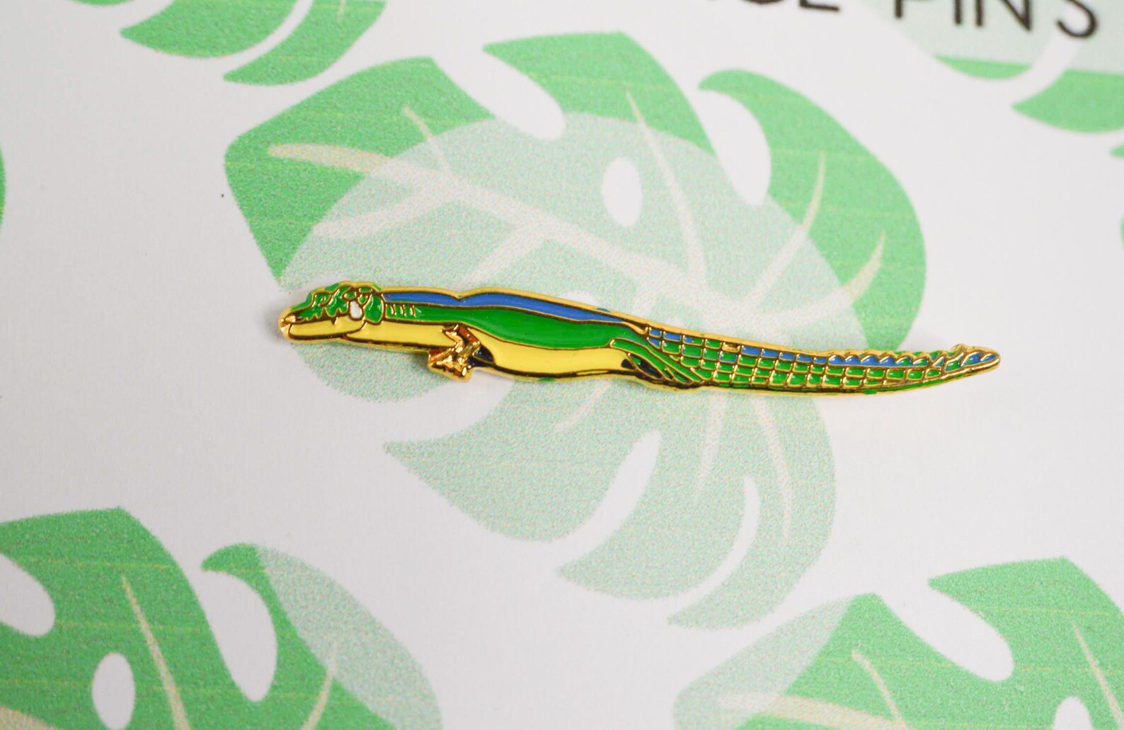 Vintage crocodile pins animal pins safari nature animal Etsy