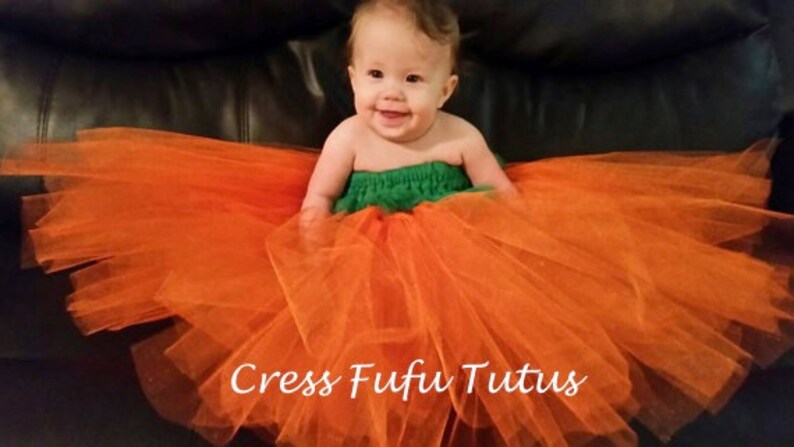 baby pumpkin tutu costume