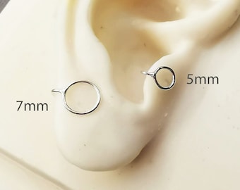 Tragus earring ,Cartilage earring, ear cuff, no piercing, single earring,fake ear cuff, sterling silver tragus, tragus jewelry,non piercing,