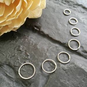 Nose ring,18 gauge,Nose jewelry,Septum ring,Cartilage Hoop Earrings,Silver 92.5,Gold,Rose gold,Helix piercing,Conch hoop,Daith,Tragus hoop