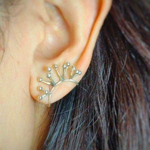 Minimal Ear Cuff,Sterling Silver 925,non pierced earrings,Clip on ear,Ear clip,ear cuff