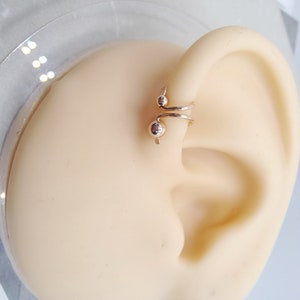Minimale helixoorbel, voorwoord helix, oormanchetten geen piercing, enkele oorbel, nepoormanchetten, zilveren tragusclip, niet-piercing, piercing