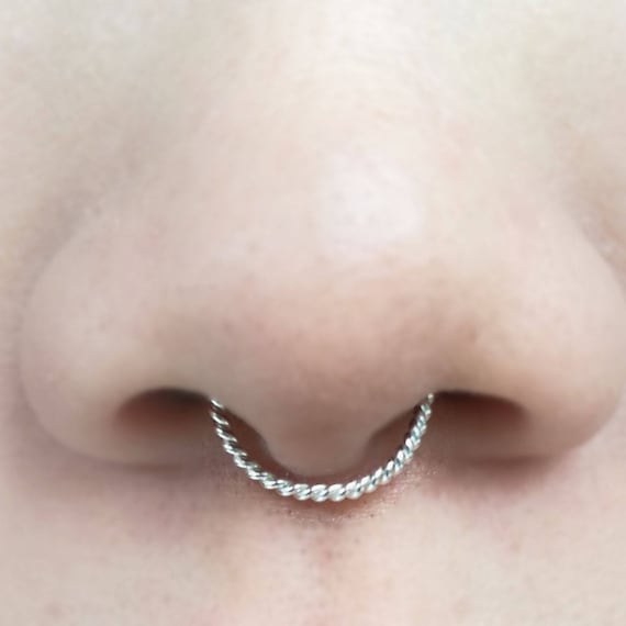 Nose Ring,18 Gauge,nose Jewelry,septum Ring,cartilage Hoop