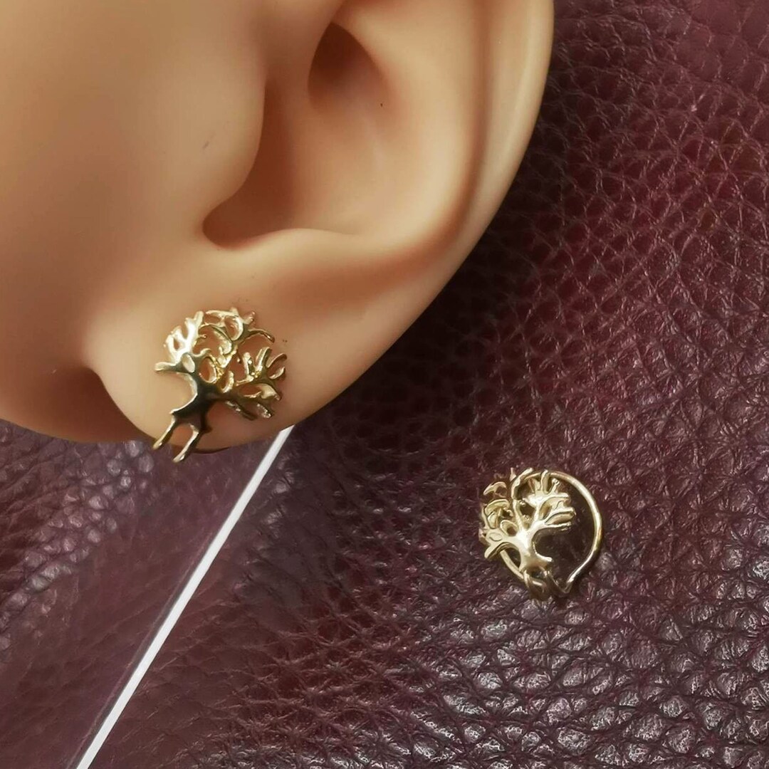 Tree of Life Brass Ear Cuff main image 1
