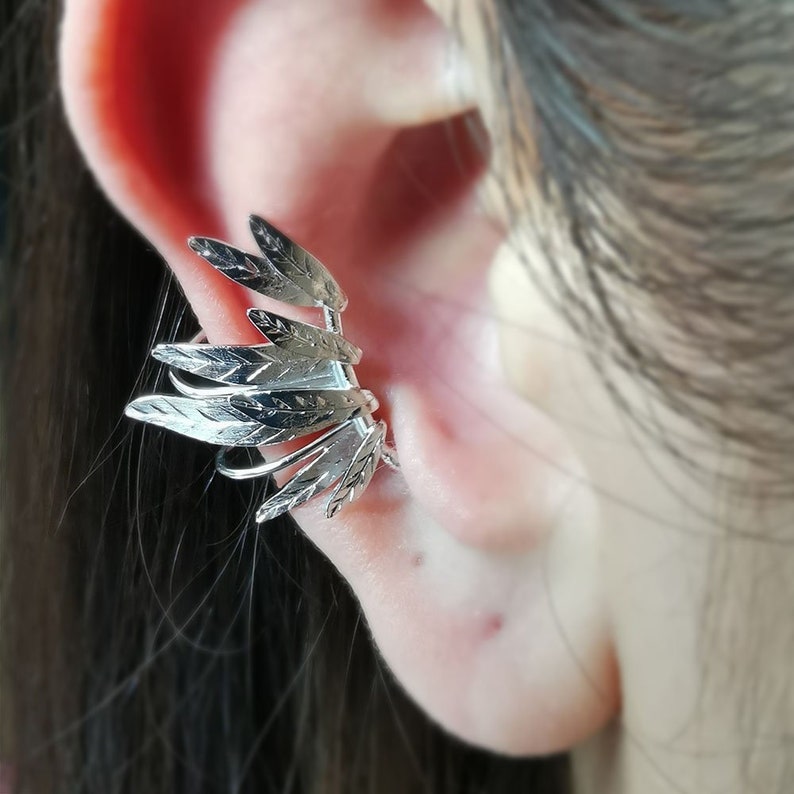Wings Ear Cuff Ear Cuff No Piercing,angel Wing, Conch Ear Cuff ,silver