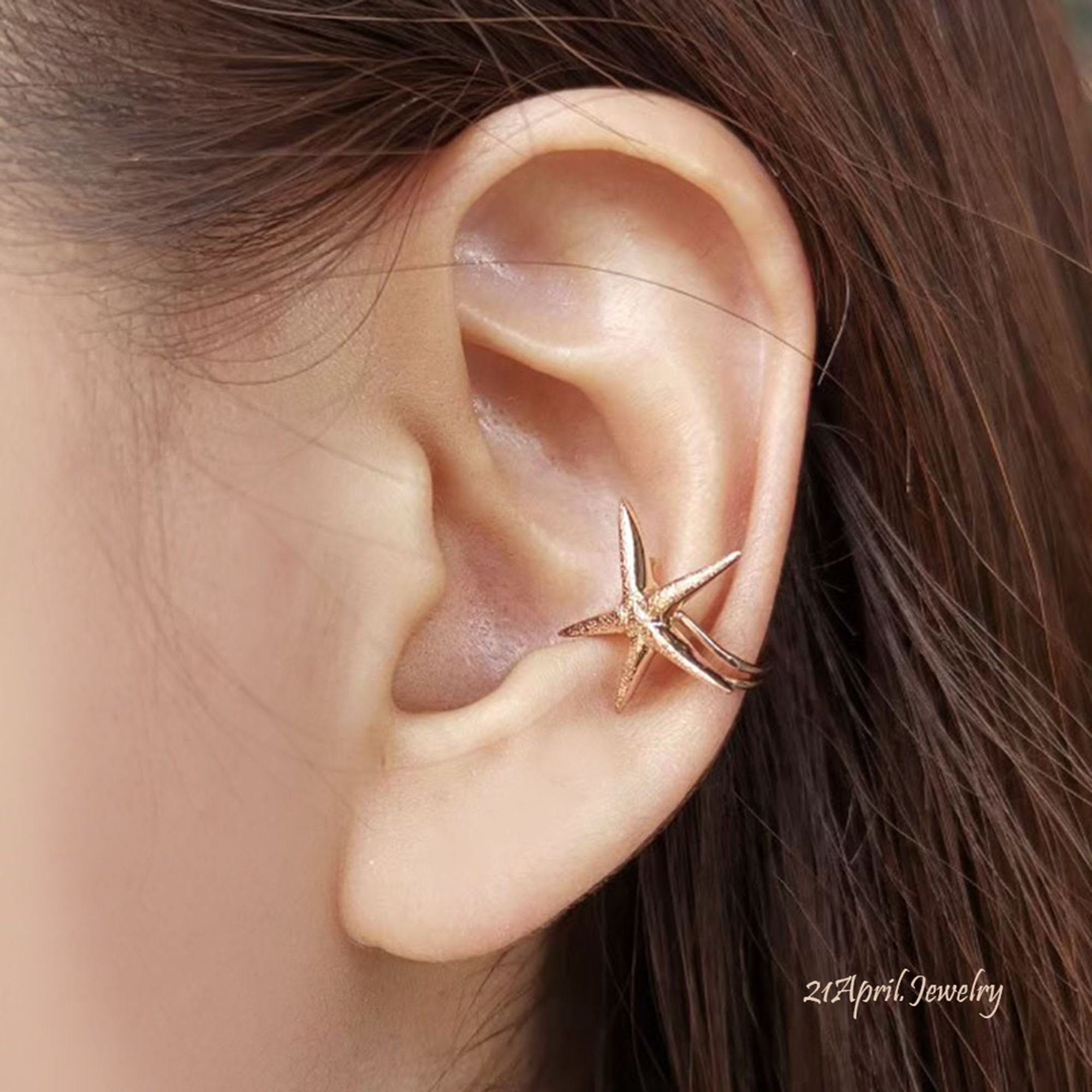 Starfish shop ear cuff