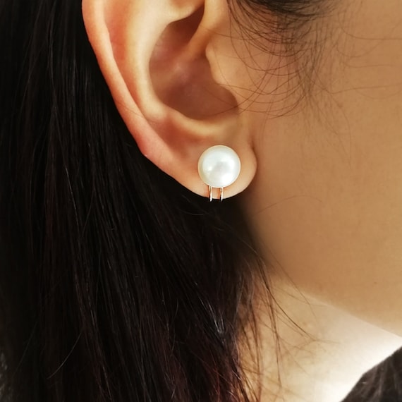 Pearl Clip Earrings pearl Clip Earrings Stud freshwater Pearl Earrings rose Gold Plated bridesmaid Earrings non Pierced Ears Earrings Etsy Canada