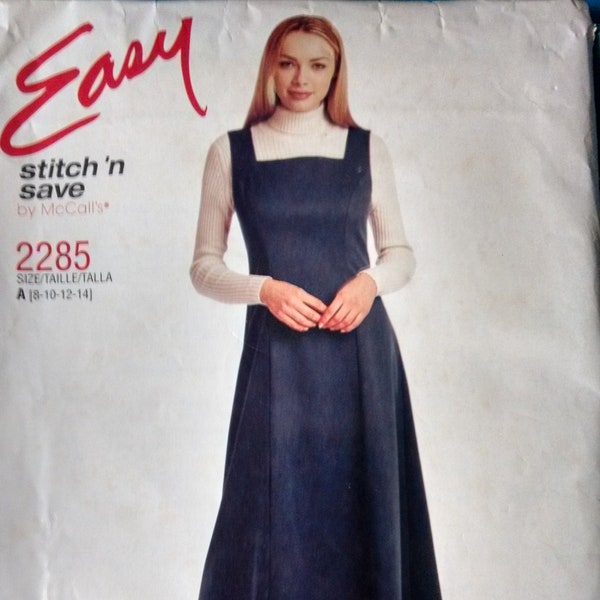 Ladies dress pattern easy sew pattern ladies jumper pattern beginner sewing patterns junior dress patterns two hour pattern free shipping