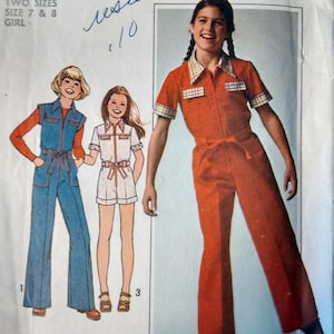 Girls jumpsuit girls overalls girls romper two hour pattern simplicity for kids patterns easy sew pattern girls summer fashions free ship