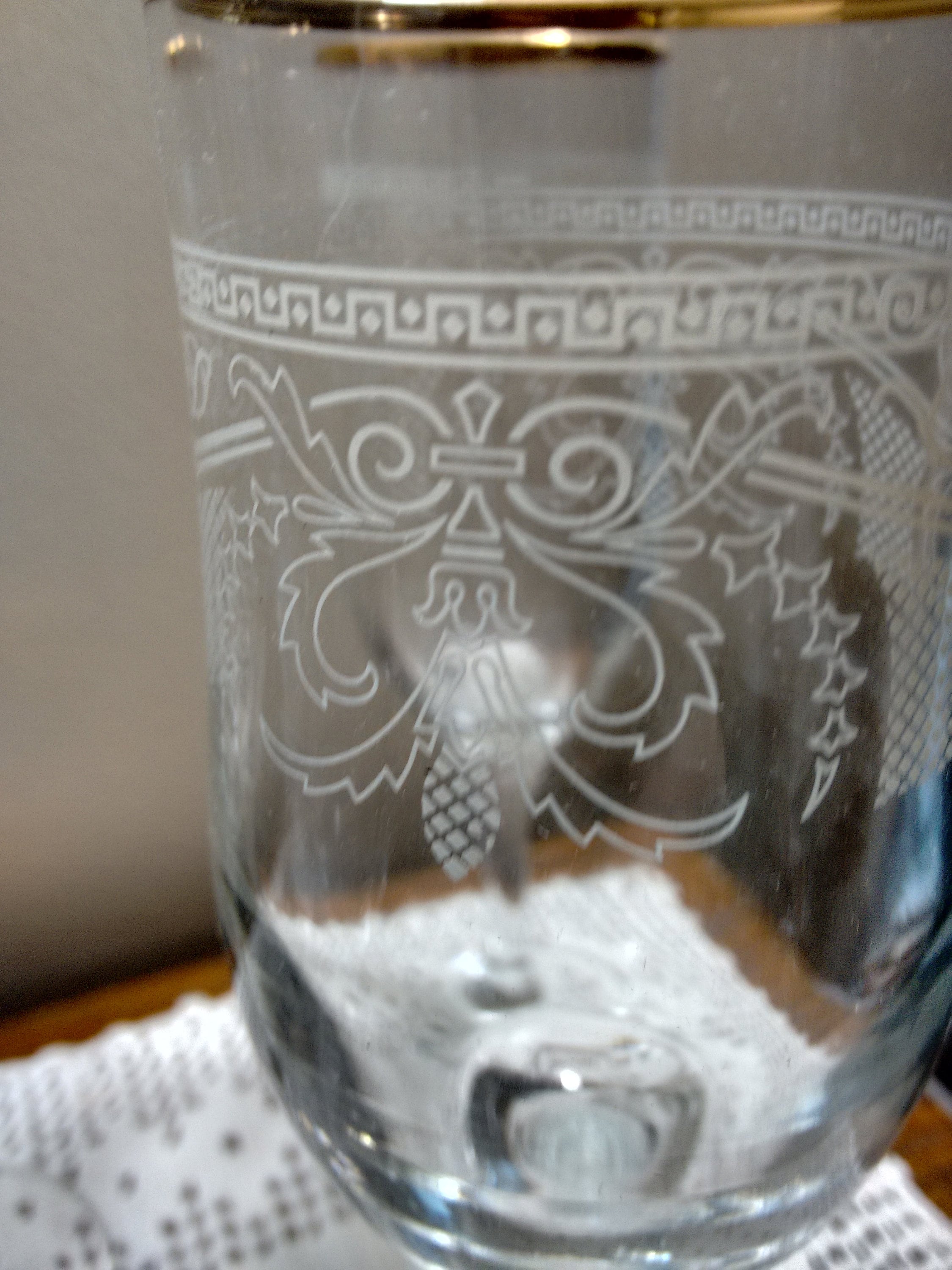 Verre à flûte doré Vetro – Arte Italica