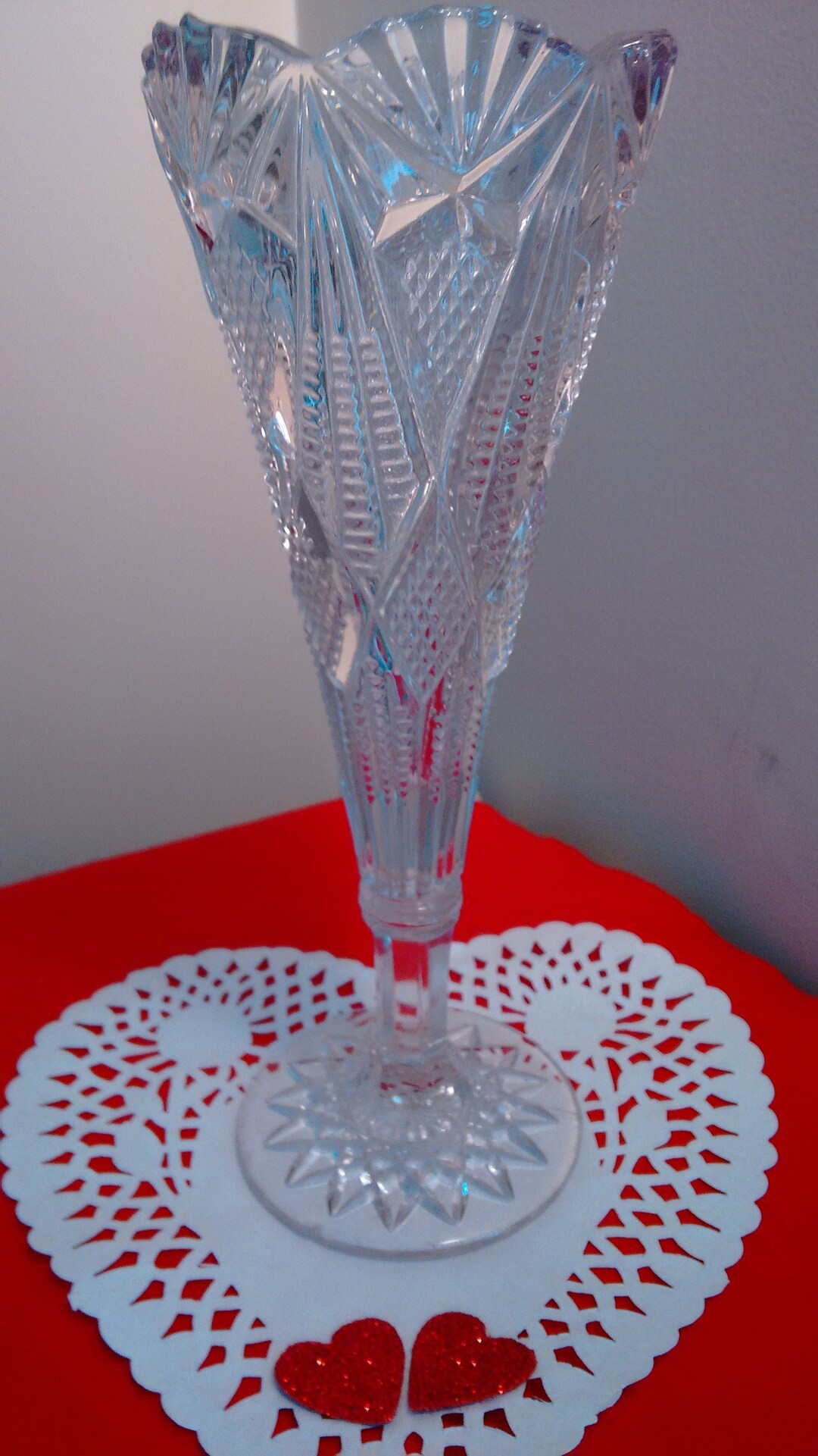Crystal Vase Gifts for Her Anniversary Gift for Mom Cut Crystal Vase