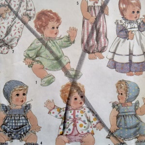 Modelli di vestiti per bambole vintage, modelli di vestiti per bambole, modelli per neonati, modelli per neonati, modelli per la realizzazione di bambole, tutine per neonati, spedizione gratuita