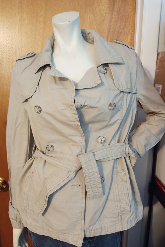 Aeropostale jacket junior fashions beige mini tre… - image 6
