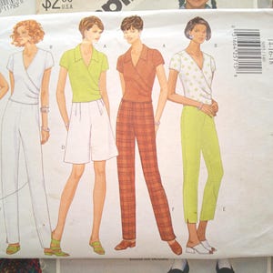 Butterick 5055 Sömnadsmönster: Omlotttoppar, kjolar, capris, byxor för damer (storlekar 14-18)