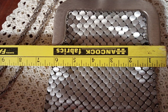 Vintage Aluminum mesh purse Aluminum fishtail pur… - image 9