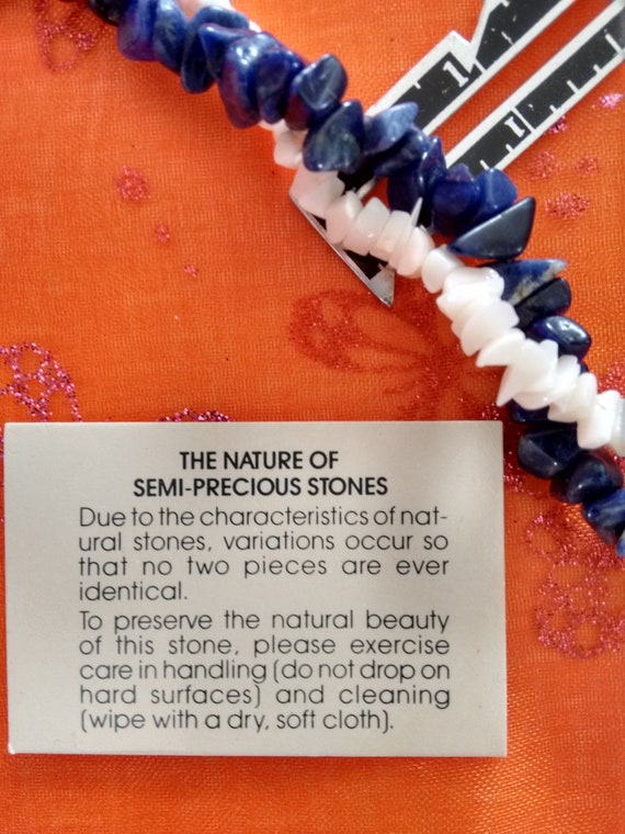 Avon jewelry gifts for mom coral necklace navy bl… - image 3