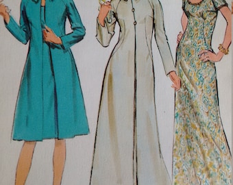 70&#39;s clothes simplicity sewing pattern evening dress and coat women&#39;s dresses bridal wear bridesmaid dresses designer clothes ladies wear