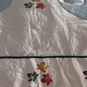 Thanksgiving apron hostess gift fall decor leaf apron gift for mom gift for dad chef gift Thanksgiving gift free shipping canvas apron gift