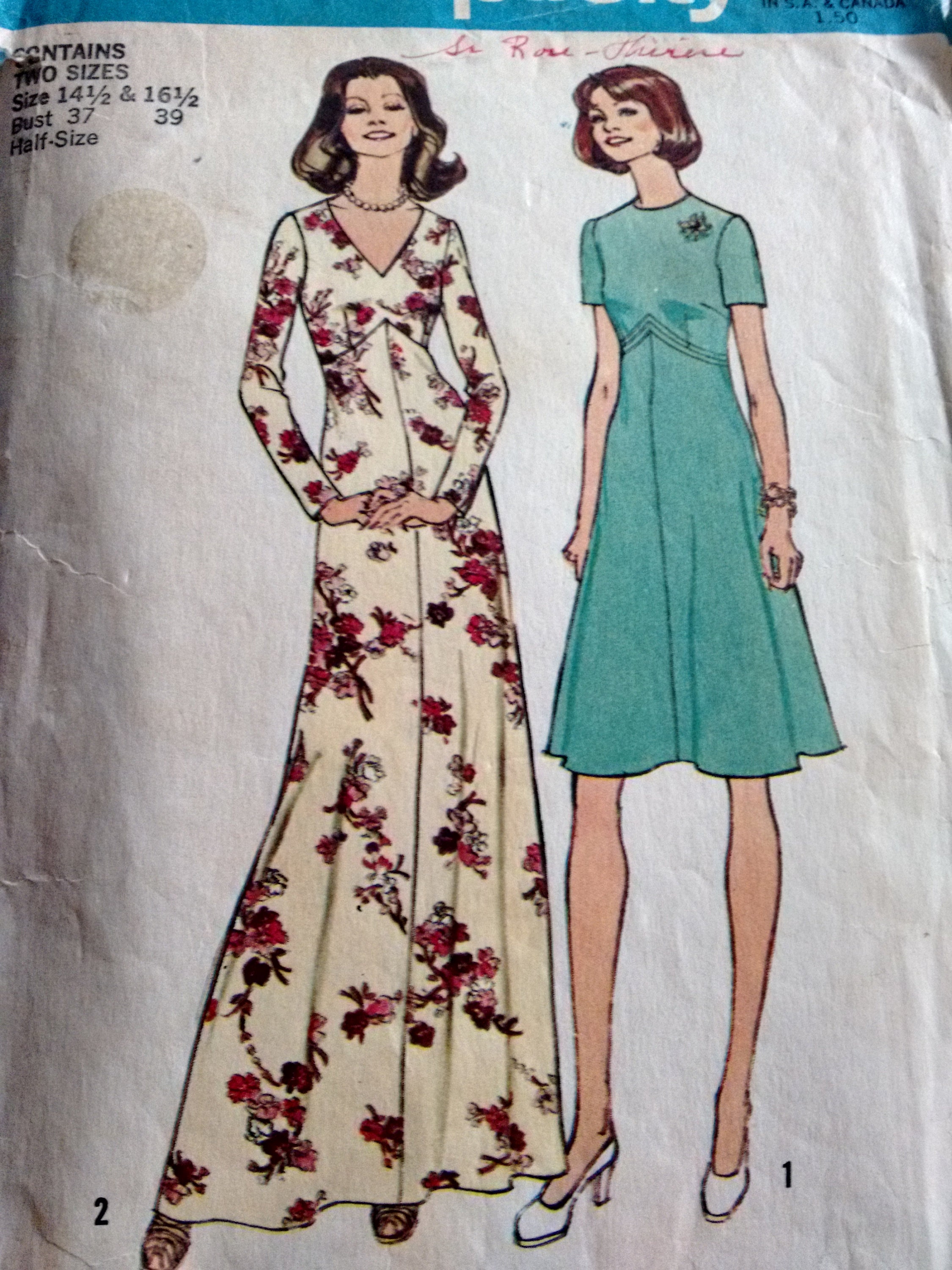 1970 Dress Patterns