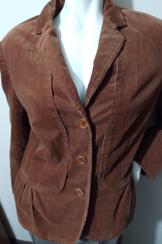 talbots jacket brown corduroy Gem