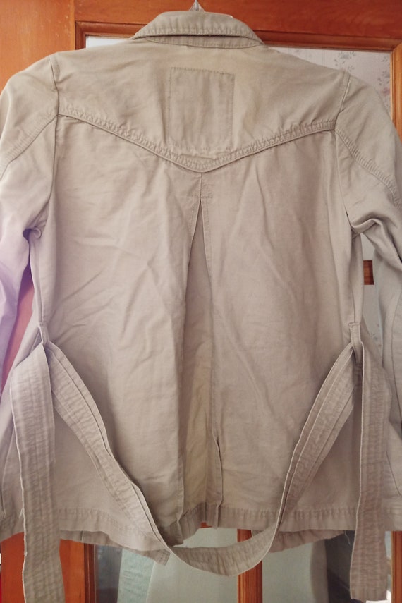 Aeropostale jacket junior fashions beige mini tre… - image 5