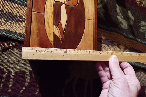 Inlaid wooden box duck jewelry box mallard duck w… - image 9