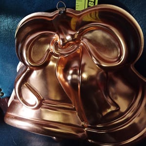 Mirror copper molds jingle bells mould wreath supplies wreath signs Christmas decor vintage cake molds copper jello mold copper decor