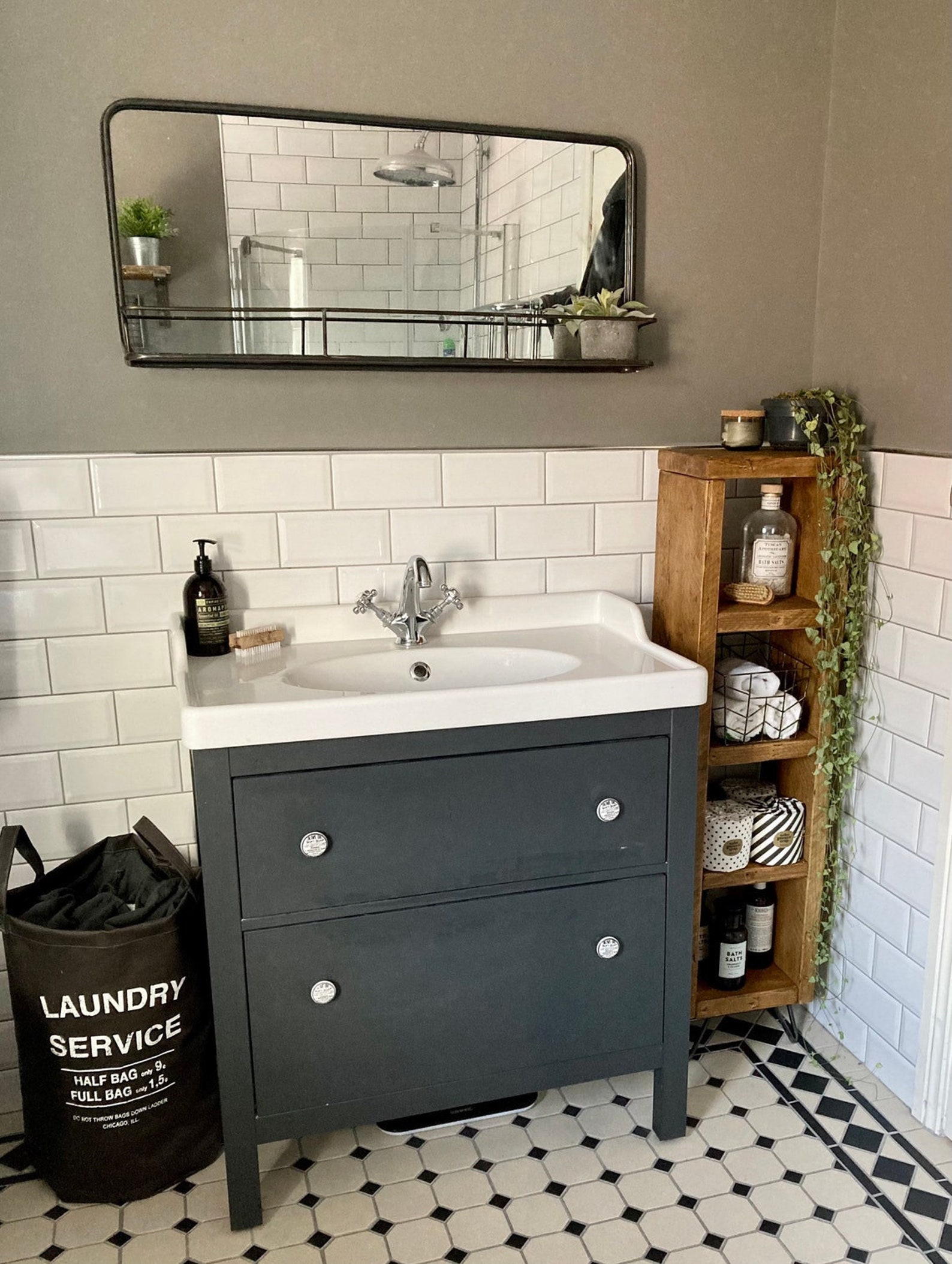Rustic Bathroom Storage Unit. Etsy UK