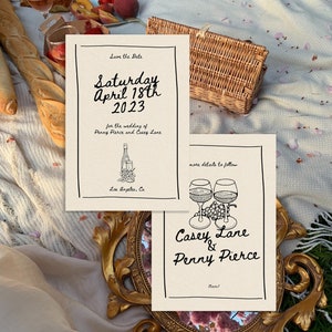 Penny Lane Wedding Save the Date - Digital Template | Save the Date Design | Printable Invitation | Wedding Template | Editable Invite | DIY