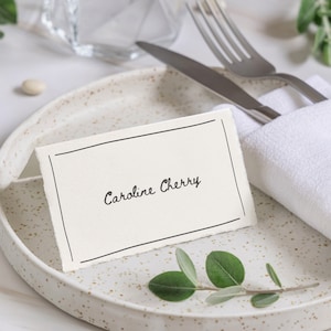 Penny Lane Namenskarten - Digitale Vorlage | Namenskarten Design | Druckbare Tischkarten | Canva Hochzeit Template | Bearbeitbare Namenskarten | DIY