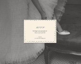 Cupid Wedding RSVP Card - Digital Template | RSVP Design | Printable rsvp | Wedding Template | Editable Invite | DIY | Invite